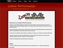 Tablet Screenshot of lisbonperformance.com